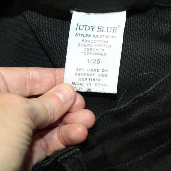 Judy Blue Size 1 / 25 Jogger Black Drawstring Jeans - Picture 5 of 6